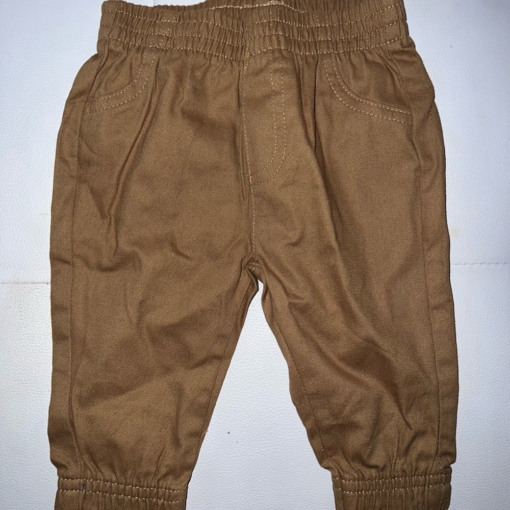Dark khaki infant pants
